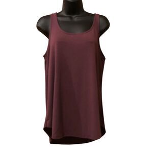 Shiela Rose Sleeveless Tank Top Shirt Plum | Women size Medium